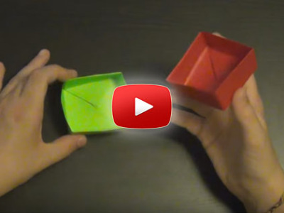 Ako spraviť papierovú krabičku (origami)