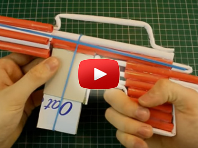 Ako spraviť samopal M4 z papiera