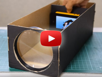 Ako spraviť smartfón projektor z krabice